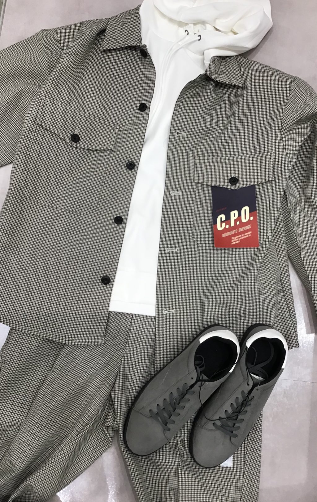 GU バルマカーンコート・CPOシャツ・アンクルパンツ　3セットアップ